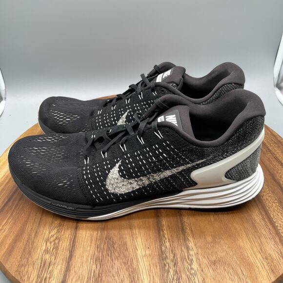 Nike Lunarglide 7 Shoes Mens Size 13 Black Running Comfort Walking Road Sneakers - Picture 3 of 8